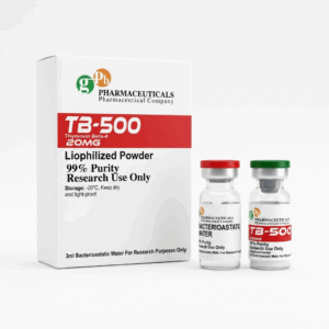 Vial de TB-500 20 mg de laboratorios GPH Pharmaceuticals de venta en Guadalajara con envío express a todo México.