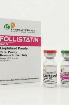 Vial de Follistatin 344 de laboratorios GPH Pharmaceuticals de venta en Guadalajara con envío express a todo México.