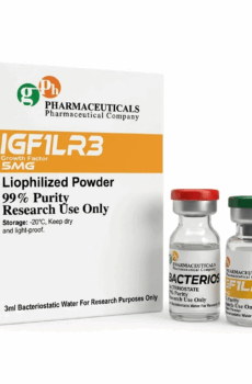 Vial de IGF-1 LR3 de laboratorios GPH Pharmaceuticals de venta en Guadalajara con envío express a todo México.